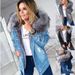 Women's Clothing Women's Ripped Denim Jacket Fleece Lined Thickened Warm Winter For Formal & Casual For Women_ecoleips.com