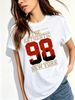 Women's Vintage New York 98 City Skyline Graphic T Shirt Casual Round Neck Short Sleeve Loose Fit Streetwear Summer Daily Tops_ecoleips.com