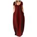 Plus Size V-Neck Summer Dress – Stretchy Milk Silk Fabric, Flowy High-Waist Design, 14 Colors (S-5xl)_ecoleips.com