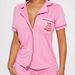 Women's Clothing Summer Casual Comfortable Pajamas Short Sleeved Pocket Letter Shorts Suit_ecoleips.com