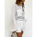 French-Style Commuter Chic White Set, Summer Cotton With A Subtle British Feminine Touch_ecoleips.com