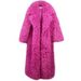 Women's Longline Faux Fur Coat – Oversized Lapel, Winter Statement Coat In 9 Colors (Ivory/Khaki/Rose/Black)_ecoleips.com
