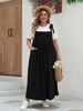 Summer New Women's Large Size Fat Mm Fashion Suspender Dress_ecoleips.com