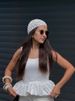 Square Neck Tank Tops For Women Sleeveless Backless Crop Top With Peplum Bubble Hem Summer Top Black White_ecoleips.com