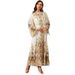 Women's Clothing Wear Dubai Robe Elegant Dress Ladies Satin Print Dress Long Skirt_ecoleips.com
