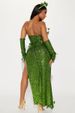K European And American Clothing, Adult Leaves, Sequins, Halloween Costumes, Sexy Dance Costumes, Dresses_ecoleips.com