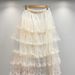 Korean Style Multi-Layered Tulle Skirt Puffy Cake Skirt Sweet Ruffles Long Summer Skirt For Women New Spring/Summer Collection_ecoleips.com