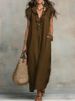 Women's Bohemian Floor-Length Dress Spring Summer New Style Independent Websites European American Design Flutter Sleeve_ecoleips.com