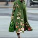 Women's Long Sleeved Printed Coat Lapel Jacket Autumn European American Style Plus Size Clothes_ecoleips.com
