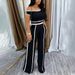 Women's Clothing Casual One Shoulder Slim Fit Sexy Sports Style Trousers Niche Suit_ecoleips.com