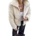 Stylish Women's Long Sleeve Coat - Lightweight Faux Fur & Polyester Blend, Elegant Winter Outerwear For Everyday Chic_ecoleips.com