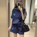 Women's Plus Size Casual Sportswear Set Summer Fashionable Loose Two Piece Hong Kong Style Suitable For Petite Students_ecoleips.com