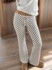 Women's Polka Dot Straight Leg Trousers Fashion Casual Comfortable Bottoms For Autumn_ecoleips.com