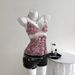 2026 Summer New French Style Sexy Y2K Lace V-Neck Slim Fit Camisole Women's Top Wholesale_ecoleips.com