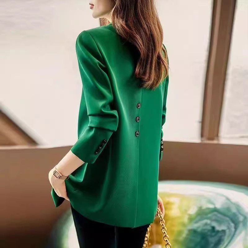 Women's Temperament Casual Suit Jacket High End Niche Design Spring Autumn Commuter Small Fit 2025 New Style_ecoleips.com
