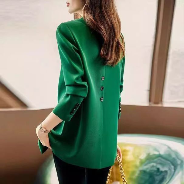 Women's Temperament Casual Suit Jacket High End Niche Design Spring Autumn Commuter Small Fit 2025 New Style_ecoleips.com