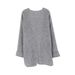 Women's Clothing Solid Color Long Sleeved Cardigan Knitted Cardigan Long Sleeve Open Front Sweater Coat Casual Loose Fit Fall Winter Solid Color_ecoleips.com