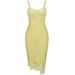 European And American Sexy Strapless Bandage Fashionable Lace Trim, Irregular Elegant Party Dress, Mid-length Dress_ecoleips.com