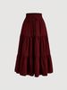Aria Basics Aria Basics Independent Site European And American Cross-border Foreign Trade Bohemian A-line Flowing Layered Cake Skirt_ecoleips.com