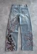 In-stock Cross-border Heavyweight 3D Printed Y2K American Retro Wide-leg Loose High-waisted Jeans For Men And Women_ecoleips.com