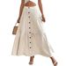 Voya New European And American Women's Fashion, Elastic Waisted Cake Skirt, Temperament, Casual Vacation Skirt_ecoleips.com
