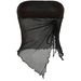 Women's Clothing Summer New Solid Color Side Drawstring Slit Irregular Slim Fit Tube Top Vest Top_ecoleips.com
