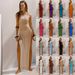2024 New Cross-Border Hot-Selling Double-Sided High-Slit Backless Knitted Dress Beach Vacation Style_ecoleips.com
