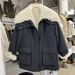 Girl Girl Girl Large Lapel Fleece-Lined Thickened Casual Jacket For Women 2025 Winter New Workwear Parka Women's High-End Top_ecoleips.com