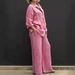 Effortless Linen-Blend Suit Set – Women’s Breathable Office-to-Weekend Outfit (S-5XL, 8 Colors, Wrinkle-Resistant)_ecoleips.com