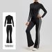 Seamless High-Waist Yoga Set – Peach Lift Tech Leggings & Sports Bra – Striped Naked Feel Workout Outfit_ecoleips.com