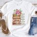 European And American Cross-border Foreign Trade Clothing, Book Pattern Round-neck Printed Women's Short-sleeve T-shirt_ecoleips.com