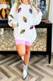 Sequined Football Sweatshirt – Oversized Long Sleeve Crewneck (XS/S/M/L, Beige)_ecoleips.com