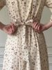 Elegant Satin Maxi Dress With Floral Print - Long Sleeve Tie-Waist Boho Chic Dress For Women_ecoleips.com