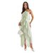 In-stock European And American Cross-border 2026 Summer Vacation Style Elegant Halter Neck Layered Cake Strap Dress For_ecoleips.com
