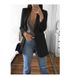Elegant Notch Lapel Blazer For Women - Slim Fit Knit Cardigan Jacket, Office & Casual Wear, S/M/L/XL/2XL/3XL/4XL/5XL_ecoleips.com