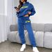 Women's Clothing Autumn And Winter New Letter Printing Hooded Sweatshirt Fashion Temperament Sweatpants Suit_ecoleips.com