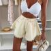 Bestseller In Europe And America, Non-stretch, Salt-washed, Women's Elastic Waist, Frayed Edges, Umbrella-shaped Denim_ecoleips.com
