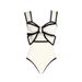 Fashionable Sexy Women's One Piece Swimsuit Set Retro Print_ecoleips.com