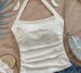 Women's Sexy Lace-Up Suspender Tops European American Style Small Vest Cross Border Foreign Trade Clothing for Ladies_ecoleips.com