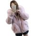 2025 Autumn And Winter Imitation Fox Fur Collar Sheep Shearing Fur Coat Women's Autumn And Winter Korean Version Hooded Short Wool Coat_ecoleips.com