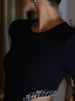 Long Sleeve Cutout Bodycon Dress – Sexy High Slit Formal Gown With Lace-Up Waist (S/M/L, Velvet & Sequin Options)_ecoleips.com