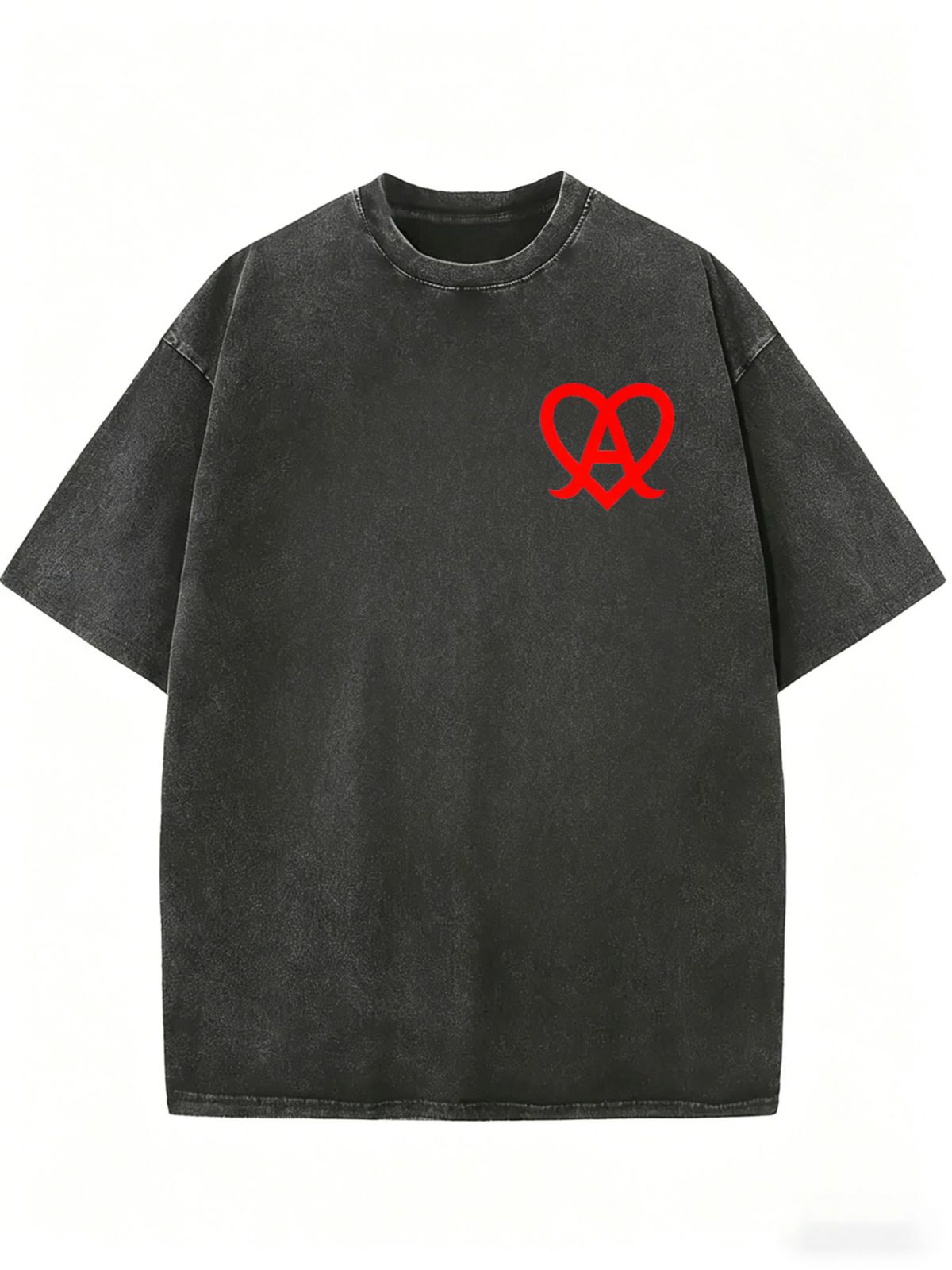 Women's Streetwear Inspired T-Shirt, Vintage Wash Relaxed Fit Casual Top_ecoleips.com