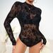 K New Spicy Girl Mesh Tight Seductive Jumpsuit With Hollow Transparent Sexy And Pure Desire Jumpsuit. No Necklaces Or Other Accessories_ecoleips.com