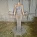 Women's Clothing New Heavy Duty Luxury Sexy Full Diamond Tight Rhinestone Shining Dress Long Skirt Tail Tassel Gift_ecoleips.com