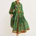 2026 Spring New Women's Clothing Cross-Border European And American Dresses Printed Tie-Up Cardigan Long Skirt_ecoleips.com