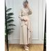 New Muslim-style Solid Color Fashionable Suspender Wide-leg Pants Suit For Women_ecoleips.com