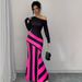 Zebra Print Bandage Dress Long Sleeved Banquet Party Women's Clothing New_ecoleips.com