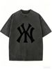 Retro Washed Cotton Oversized T-Shirt, Unisex Casual Urban Tee For Trendy Daily Styling_ecoleips.com