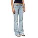 Women's Clothing New Elastic Slim Fit Flared Pants Women's Jeans_ecoleips.com
