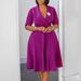 C8650 Cross-border Supply European And American Women's Fashion Elegant Solid Color Lapel High-waisted Large Hem African_ecoleips.com